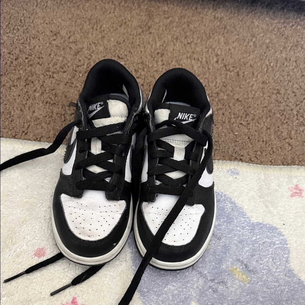 Nike Kids Black and White Sneakers